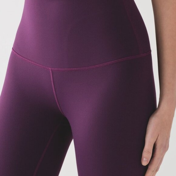 Lululemon Wunder Under Crop (Hi-Rise)Darkest Magenta - Picture 3 of 9